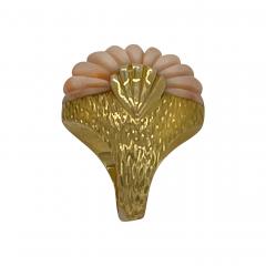 Coral Gold Ring - 3099069