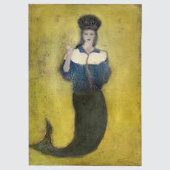 Corinne Tichadou LA SIRENE The Mermaid Oil painting by Corinne Tichadou - 3365081