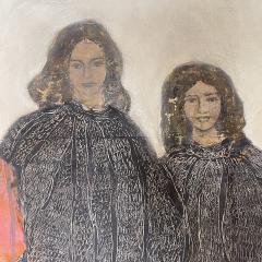 Corinne Tichadou LES DEUX SOEURS Two Sisters Oil painting by Corinne Tichadou - 3366378