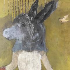 Corinne Tichadou PEAU DANE Donkeyskin Oil painting by Corinne Tichadou - 3366454