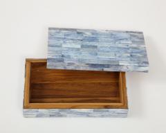 Cornflower Blue Bone Tile Box - 2934074