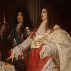 Coronation of Victor Amadeus II painting signed Ed Hamman and dated 1866 - 4334347