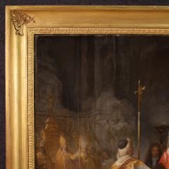 Coronation of Victor Amadeus II painting signed Ed Hamman and dated 1866 - 4334348