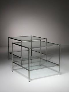 Corrado Corradi Dell Acqua Pair of Montecarlo Side Tables by Corrado Corradi dellAcqua for Azucena - 4726016