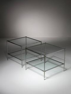Corrado Corradi Dell Acqua Pair of Montecarlo Side Tables by Corrado Corradi dellAcqua for Azucena - 4726017
