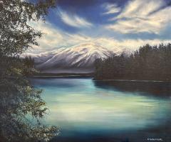 Corrinne Wolcoski Dawn at Lake Beauvert - 3679688