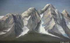 Corrinne Wolcoski Purcell Sunshine on Mt Sir McDonald - 4363534