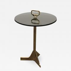 Costantini Design Bellance Occasional Cigarette Table in Cast Bronze and Glass - 406620