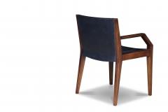 Costantini Design Giovanni Armchair in Argentine Rosewood and Wrapped Leather - 405993
