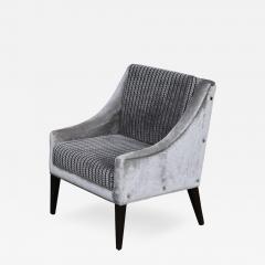 Costantini Design Lucina Lounge Chair with Arms in Fabric from Kravet with Buttons - 406615