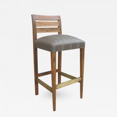 Costantini Design Renzo Contemporary Solid Argentine Rosewood and Stool - 407021