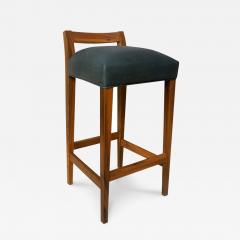 Costantini Design Umberto Contemporary Rosewood and Leather Stool - 406616
