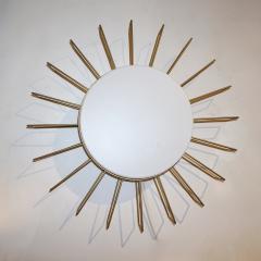 Cosulich Interiors Minimalist Italian Gold Steel Sunburst Pendant Flushmount - 2173132