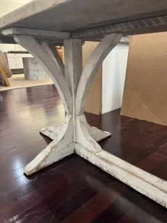 Country French Bleached Trestle Farm Table - 4361526