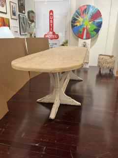 Country French Bleached Trestle Farm Table - 4361605