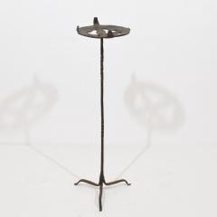 Couple 16th 17th Century Spanish Hand Forged Iron Candleholders - 4114311