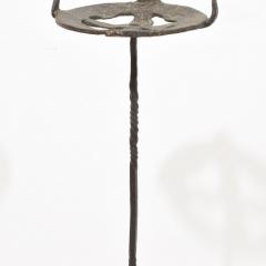 Couple 16th 17th Century Spanish Hand Forged Iron Candleholders - 4114410