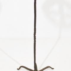 Couple 16th 17th Century Spanish Hand Forged Iron Candleholders - 4114435