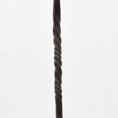 Couple 16th 17th Century Spanish Hand Forged Iron Candleholders - 4114518