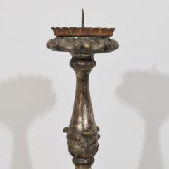 Couple of 18th Century Italian Baroque Carved Wooden Candlesticks Circa 1750 - 4518481