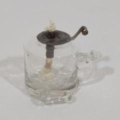 Couple of 19th Century French Glass Weaver Oil Lamps - 4518498