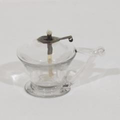 Couple of 19th Century French Glass Weaver Oil Lamps - 4518504