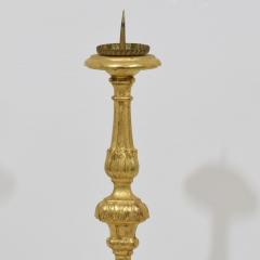 Couple of Late 18th Century Italian Neoclassical Giltwood Candleholders - 4114342