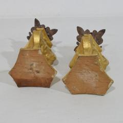 Couple of Small Late 18th Century Italian Neoclassical Giltwood Candleholders - 4114021