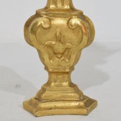 Couple of Small Late 18th Century Italian Neoclassical Giltwood Candleholders - 4114053