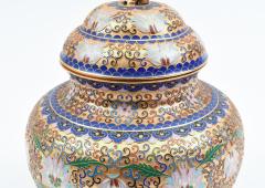 Covered Decorative Cloisonne Urn Piece  - 946681