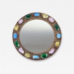 Creaciones Gobesso Multi colored round Mirror - 3907782