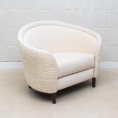 Cream Boucle Vergara Chair by MOGUL IN STOCK - 4208005