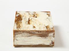 Cream Honey Colored Resin Box - 2159867