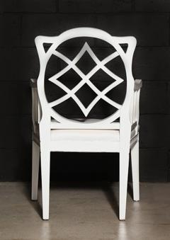 Cream Painted Georgian Style Elbow Chair - 271473