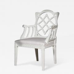 Cream Painted Georgian Style Elbow Chair - 272488