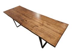 Creation Therrier Ash Wood Slab Dining Table - 3078537