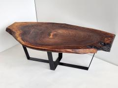 Creation Therrier Black Walnut Wood Slab Coffee Table - 3078569