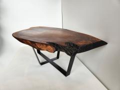 Creation Therrier Black Walnut Wood Slab Coffee Table - 3078575