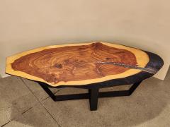 Creation Therrier Live Edge Red Cedar Wood Slab Coffee Table - 3038953