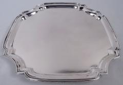 Crichton Brothers English Georgian Sterling Silver Square Cartouche Tray 1933 - 4338544