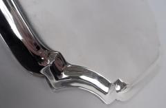 Crichton Brothers English Georgian Sterling Silver Square Cartouche Tray 1933 - 4338713