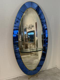 Cristal Art Oval Floor Mirror With Shelf Italy 1960 - 4315755