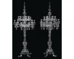 Cristalleries De Baccarat a Large Pair of French Cut Crystal Tsarine Torcheres - 4103969