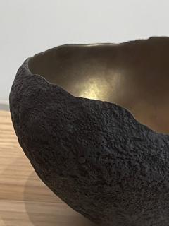 Cristina Salusti 2 ceramic bowls with bronze glaze 2023 - 3442837