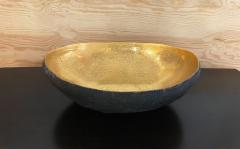 Cristina Salusti Large Oval Ceramic Vessel with 22k Gold by Cristina Salusti - 443789