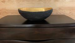 Cristina Salusti Large Oval Ceramic Vessel with 22k Gold by Cristina Salusti - 443790