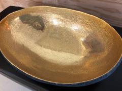 Cristina Salusti Large Oval Ceramic Vessel with 22k Gold by Cristina Salusti - 443792