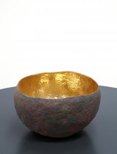 Cristina Salusti Round Ceramic and Gold Bowl by Cristina Salusti - 366626