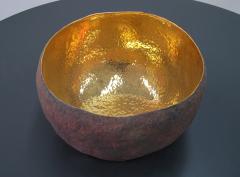 Cristina Salusti Round Ceramic and Gold Bowl by Cristina Salusti - 366641