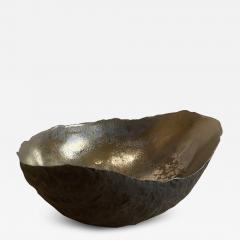 Cristina Salusti Small vessel with textured bronze glaze 2023 - 3517575